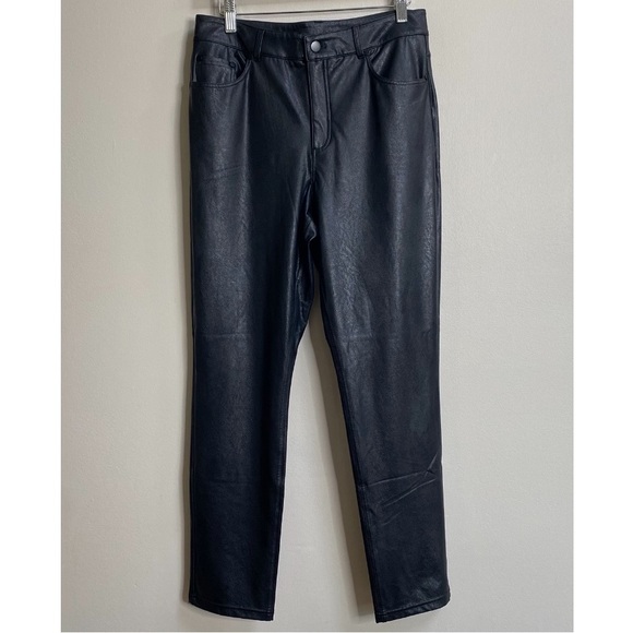 Commando Black Faux Leather Five-Pocket Pants Size Medium - Picture 5 of 13